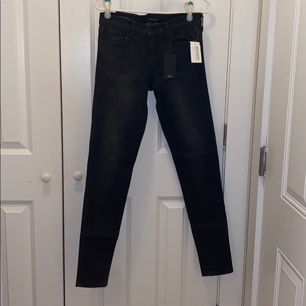 Black high waisted jeans